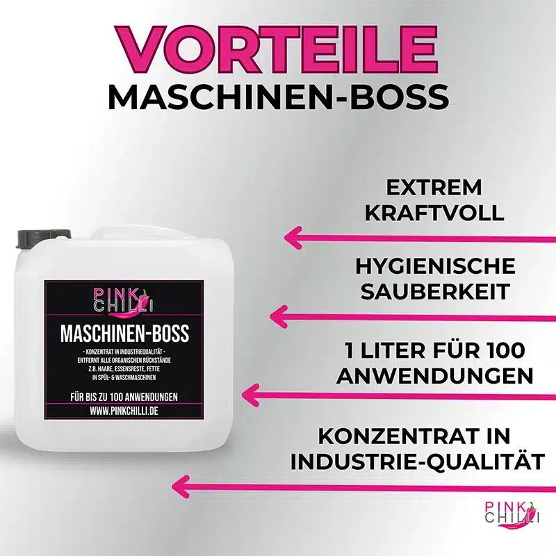 Maschinen-Boss – Hochkonzentrierter Reiniger für Spül- & Waschmaschinen image 1